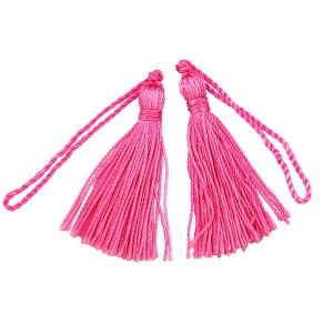 Vivaldi - Ribtex - Tassels 5cm Antique Rose 4pcs